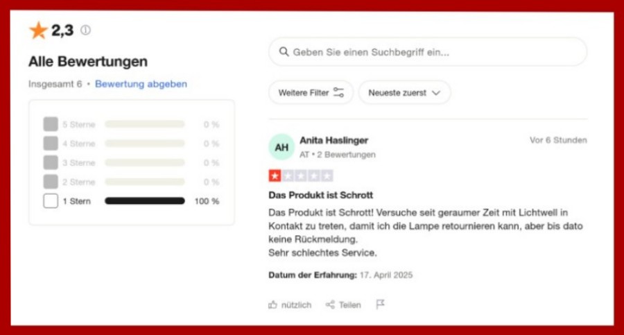 Lichtwell Erfahrungen Bewertungen Rezensionen