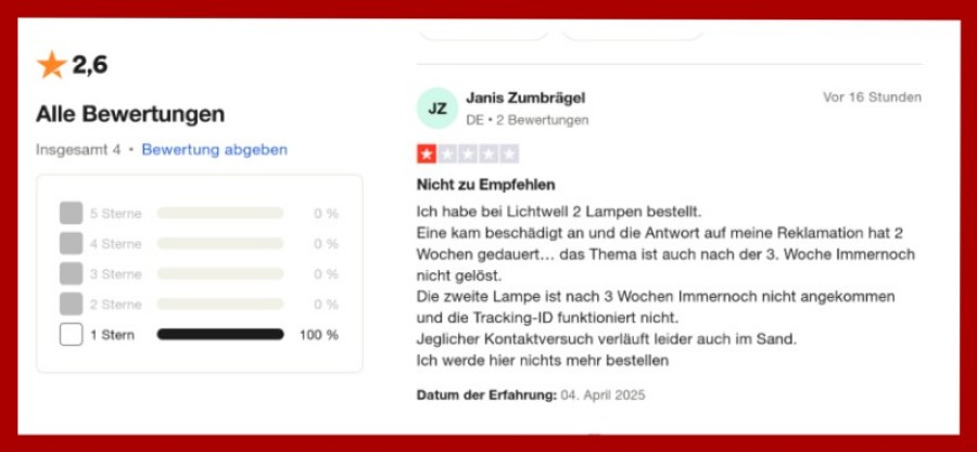 Lichtwell Erfahrungen Bewertungen Rezensionen