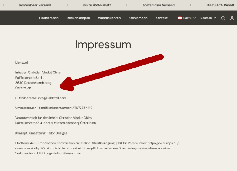 Lichtwell Impressum Kontakt Betreiber