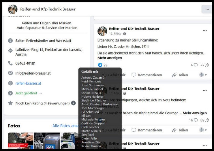 Brasser Reifen & Kfz-Technik Erfahrungen Bewertungen Rezensionen