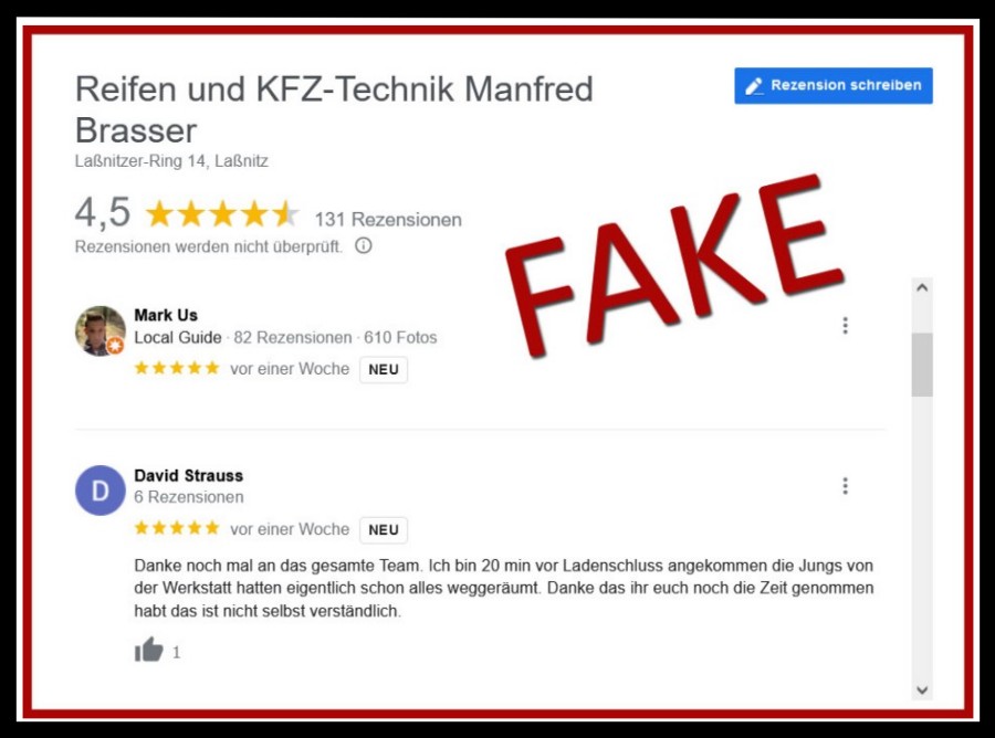 Brasser Reifen & Kfz-Technik Erfahrungen Bewertungen Rezensionen