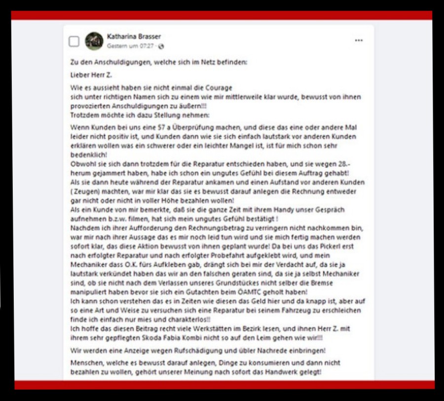 Brasser Reifen & Kfz-Technik Erfahrungen Bewertungen Rezensionen